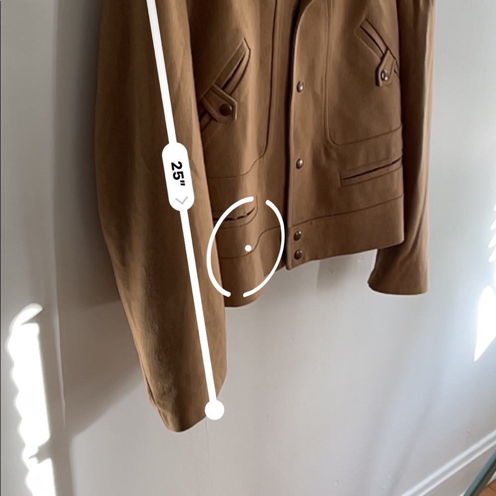 VINTAGE 70’s European Craft Tan Coat - Picture 8 of 10
